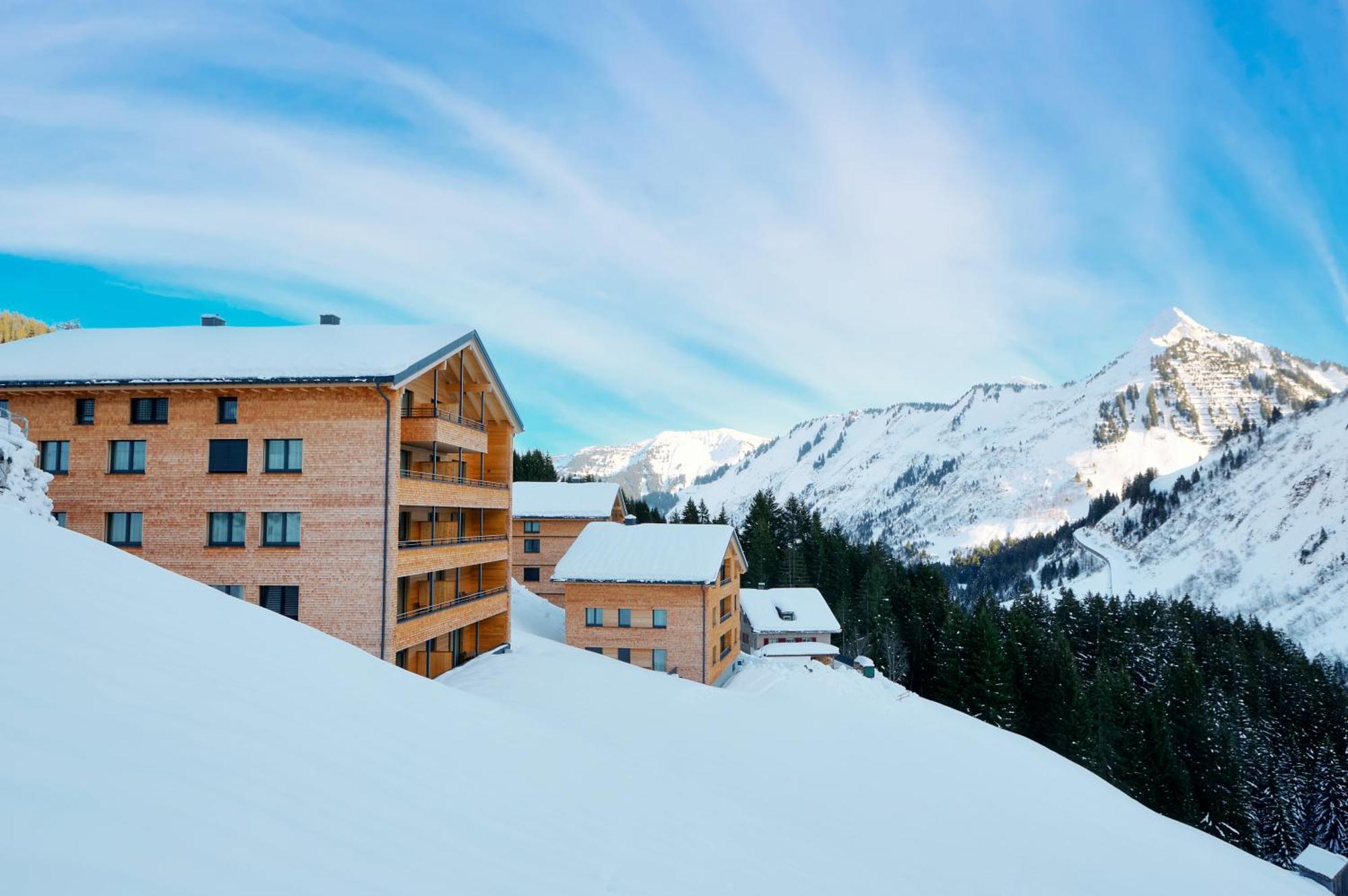 Alpenstolz Damuels Haus 4 - Stilvoll Urlauben In Den Bergen Apartment Exterior foto